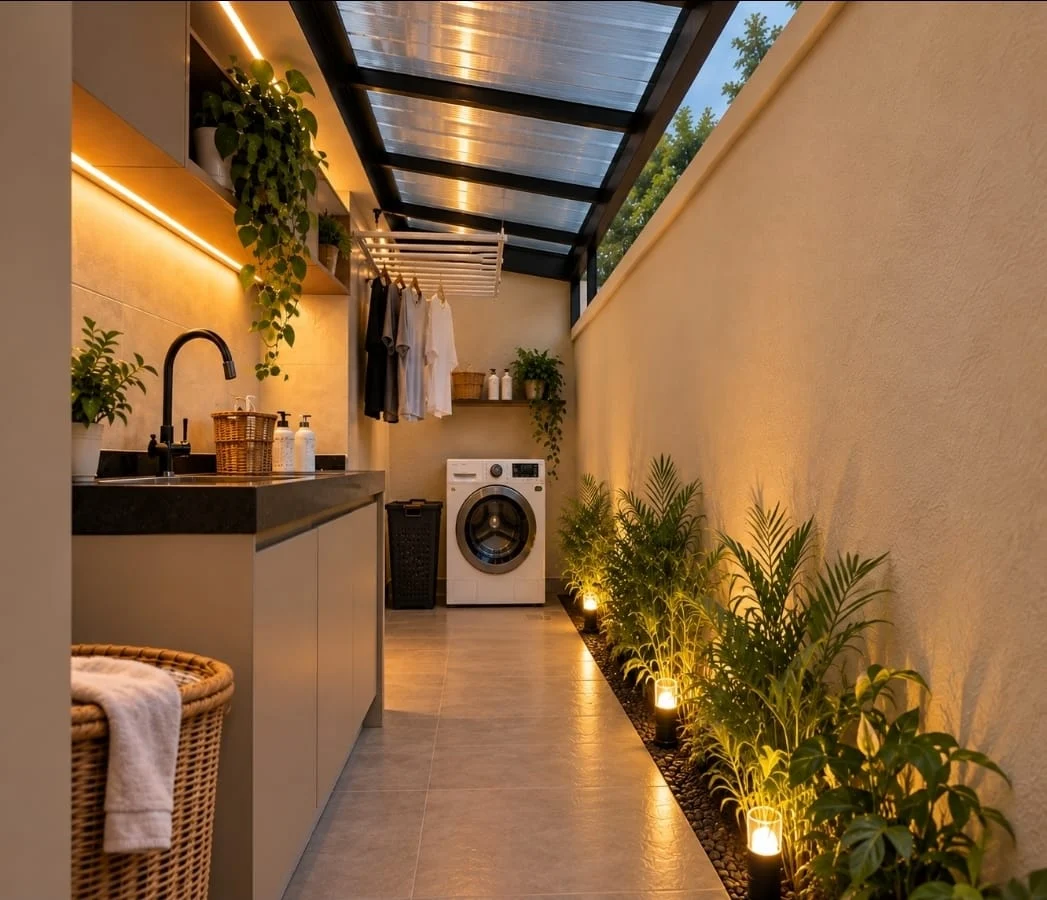 Lavanderia da casa modelo